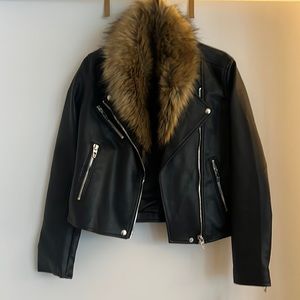 Blank NYC Night Fever Faux Leather Moto Jacket